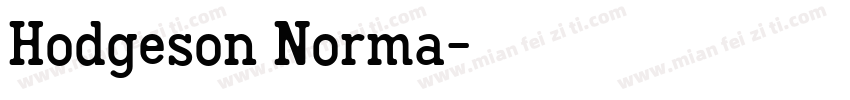 Hodgeson Norma字体转换